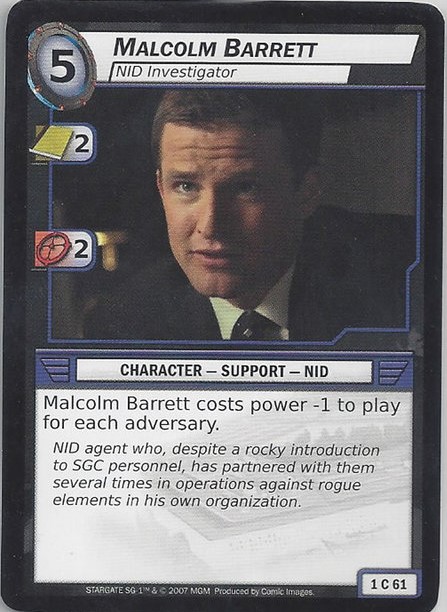 Malcolm Barrett, NID Investigator
